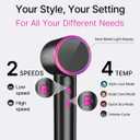 Hair Dryer Blow Dryer with Magnetic Diffuser & Nozzle, 110000 RPM Brushless Motor Ionic Hairdryer for Fast Drying & Frizz Control, Lightweight Low Noise Blowdryer for Home Travel Salon, All Hair Types