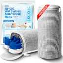 2-Pack Shoe Washing Machine Bag, 360 Deep Shoe Laundry Bag for Washer, Reusable Mesh Shoe Bag with Secure Zipper, Easy Clean Shoe Bag for Sneakers, Tennis Shoes & Gym Trainers