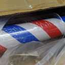 45'' Red White Blue Barber Pole Light, 
Color	Red White Blue
Material	Acrylic, Stainless Steel