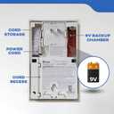 Kidde Carbon Monoxide + Explosive Gas, Natural Gas & Propane Alarm, Plug-in with 9V Battery Backup, Digital Display, 85 dB Alarm, LED Status Indicators, 3rd Edition, Manufacture Date Sep2025