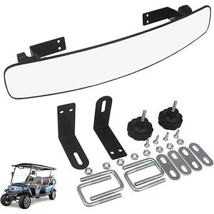 Golf Cart Rear View Mirror，HKOO 16.5 Inch Extra Wide Panoramic Golf Cart Rear View Mirror Fit for EZGO, Yamaha, Club Car