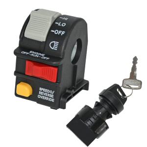 4010591 Light Switch 2001-2005 for Polaris Sportsman 400 500 700 Magnum 325 330 Scrambler Xpedition Trail Boss ATP Headlight Switch Hi/Lo/Off Beam Light/Kill/Stop with Ignition Key Switch