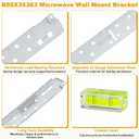 BigHead WB56X35363 Microwave Mounting Plate Assembly/Bracket Replacement for GE Microwave Oven Includes Column Level,Replaces AP6986668 PS16216996 WB56X10669 1167916 AH1021820 EA1021820
