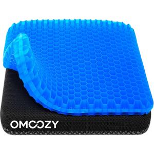 Gel Seat Cushion, Cooling Honeycomb Design for Office Chair Car Wheelchair Cool & Breathable, Soft & Comfortable 18.51 x 17.33 x 1.51 inches