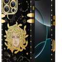 Magnetic Phone Case Compatible with iPhone 16 Pro Max Case Luxury Phone Case Classic Retro Soft TPU Magnetic Phone Case (Pictures of MDSA)