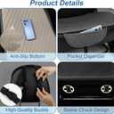 2 Pack Linen Front Car Seat Covers for Cars, Breathable Linen Car Seat Protector Fit Four Seasons, Non-Slip Car Seat Pad for Most Vehicles (2Pack Dark Grey)