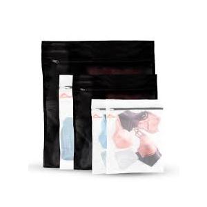 InsideSmarts Jumbo (Black) Large Medium: Laundry Wash Bags for Lingerie, Bras, Hosiery. Durable Mesh, 5 Bag Set