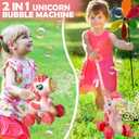 Chridark Bubble Lawn Mower for Kids Toys Age 3 4 5 Year Old: Unicorn Bubble Machine for Toddlers 1-3, Backyard, Travel, Party, Outdoor Toddler Toys, Birthday Gifts for Toddler Girls