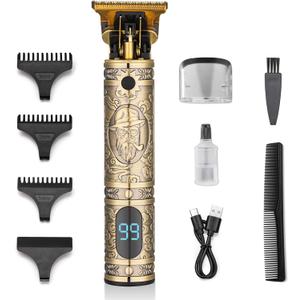 Hair Clippers for Men Professional Hair Trimmer Barbers Beard Trimmer Shaver Razor Hair Grooming Cutting Kit at Home T Blade Liner Trimmer Cordless Rechargeable Zero Gapped Edgers Gifts for Men