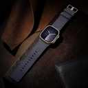 4 x Bandsie Leather Band Compatible with Apple Watch Ultra 3/Ultra 2/Ultra Band 49mm 46mm 45mm 44mm 42mm for Men, Vintage Genuine Suede Leather Wristband Strap for iWatch Series 11 10 9 8 7 6 5 4 SE 3 2 1 (Charcoal Gray)