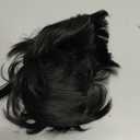 Aimole Short Yaki Straight Synthetic Wigs Black Mushroom Head Wig Bowl haircut Wigs Bob Natural Black (1B Black)