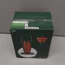 Kingsyard Glass Hummingbird Feeder for Outdoors Wild Bird Feeder with 6 Feeding Ports Hanging for Garden Yard, Red (Ant Moat Included)