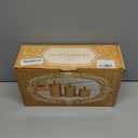 3-Pack Diamond-Cut Acrylic Storage Jars with Gold Lids  Airtight Clear Canisters for Bathroom & Kitchen | Apothecary Jars for Cotton Pads, Qtips, Snacks, Candy & Home Organization