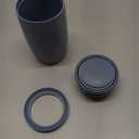 Simple Modern Travel Coffee Mug Tumbler with 360 Lid | Ceramic-Lined Insulated Stainless Steel Cold Brew Iced Coffee Cup | Gifts for Women Men Her Him | Voyager Signature | 12oz | Blue Dune