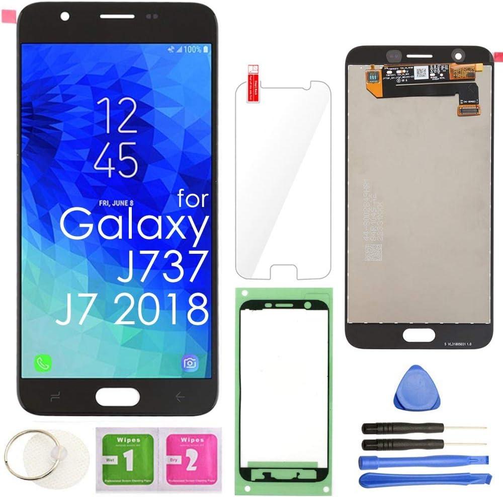 Samsung Galaxy J7 2018 LCD Screen Replacement - Touch Display Digitizer Assembly (Black) - Compatible with J737, J737A, J737P, J737V, J737T