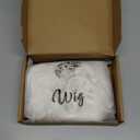 Airhostess Colonial Wig for Men - 18th Century Historical Judge Lawyer Costume Wig, Perfect for Halloween, Cosplay, and Theatrical Performances (White)