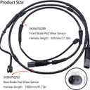 HiSport 34356792289 Front Brake Pad Wear Sensor + 34356792292 Rear Brake Pad Wear Sensor Compatible with BMW 228i 320i 328i 330i 335i,2BWS0277 0841949 PWS290 0841950 084-1950 14AWG