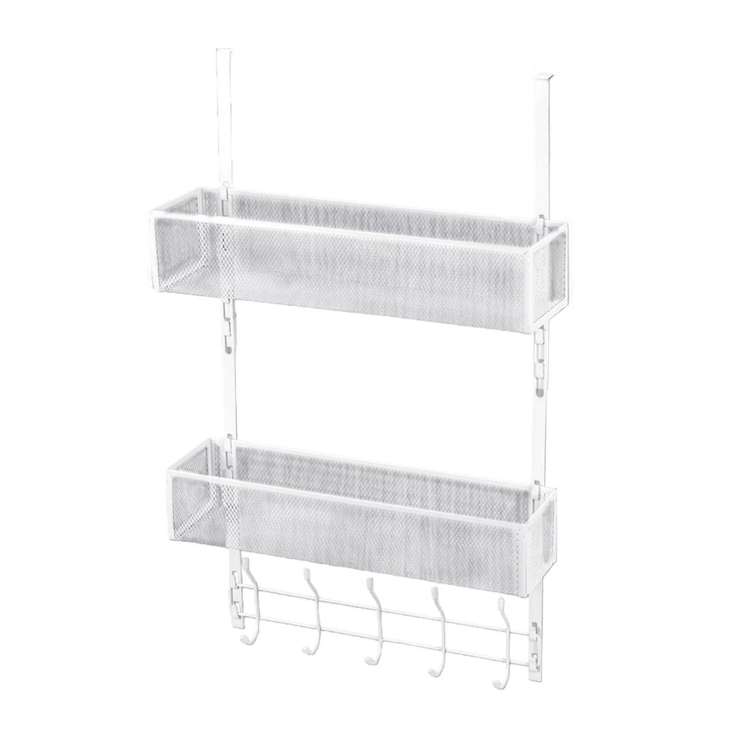 Space Saving Wall Hanging Basket Easy Installion Sturdy Metal Home Accessory For Kitchen Supplies And Bathroom Items Household Items Organizers