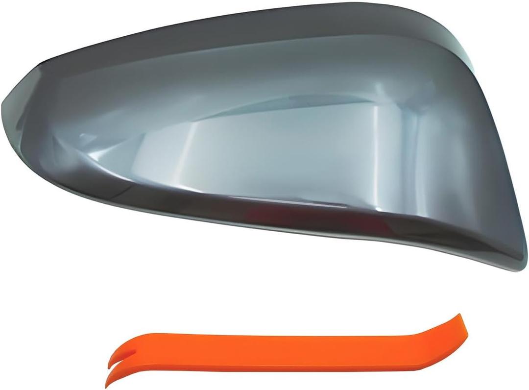 Passenger Right Side Mirror Cover Cap Compatible with Toyota Rav4 2015-2018 XLE SE LTD Gray