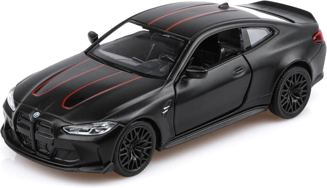 TOKAXI 1/36 Scale BMW M4 Diecast Model Cars,Pull Back Vehicles BMW Toy Cars,Cars Gifts for Boys Girls(Black)