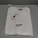 ZESICA Women's Casual Blouse Tops Puff Long Sleeve Button V Neck Hollow Out Eyelet Lace Embroidered Shirt Dressy (White, S)