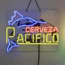 Cerveza Pacifico Neon Sign Handmade Real Glass Beer Neon Signs For Home Bar Man Cave Pub Store Restaurant Wall Dcor Artwork Neon Bar Signs 19x15