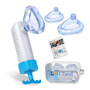Choking Rescue Device Portable Airway Suction Rescue Device Anti Choking Device Choking First Aid Device for Kids and Adults Blue