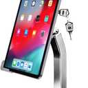 woleyi Anti Theft Tablet Kiosk Stand for 9"-14" Tablet, Security iPad Desk Floor Stand, Heavy Duty Tablets POS Display Mount with Lock and Key, Compatible iPad Pro 13/Air, Surface Pro/Go, Galaxy Tabs