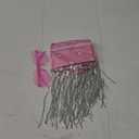Fringe Rhinestone Bandana with Heart Sunglasses, Disco Cowgirl Bachelorette (Pink)