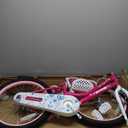 JOYSTAR Angel Girls Bike for Toddlers and Kids Ages 2-13 Years Old, 12 14 16 18 20 Inch Kids Bike with Training Wheels & Basket, 20 24 Inch Girls Bicycle with Handbrake & Kickstand (Fuchsia)