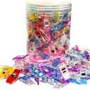 Sewing Clips, 120 Pcs with Plastic Jar, Fabric Clips, Premium Quilting Clips for Supplies Crafting Tools,Plastic Clips for Crafts,Sew Clips,Sewing Notions