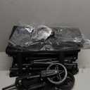 3 in 1 Collapsible Wagon Converts to Bench, 220lbs Foldable Wagon Cart with Wheels, 120L Shopping Cart for Groceries Folding Utility Wagon for Beach, Garden, Camping, Sport, Black