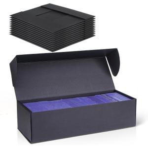 Silph PLC Trading Card Storage Box-[12 Pack], Baseball Hobby Card Holder Case for Sports Cards, Top Loader Storage Box for 800 Cards, 200 Top Loaders, and 50 One Touch