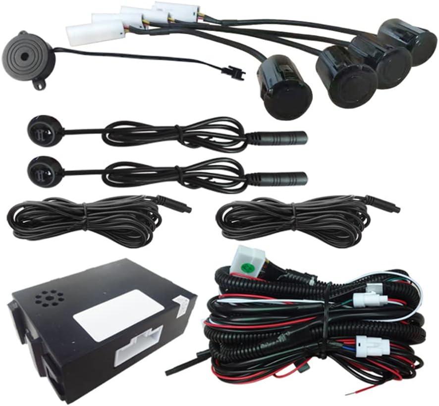 Riloer Blind Spot Car Mirror Sensor System Car Blind Area Detection System Lane Change Reminding for Safe Driving w/ 4 Sensors Black