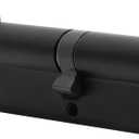 90mm (40/10/40) Oil Rubbed Bronze (Black Color) Replacement Euro Cylinder with 5 Keys (Dimple), Single Open Copper Lock Cylinder, Anti-Rust Corrosion Resistant