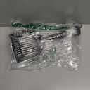 2-in-1 Pooper Scooper with Bag Attachment, Cat Litter Shovel Scoop with Bag, Built-in Dispenser, Includes Trash Roll, Rinse-Clean, Anti-Stick, Smart Sifter, Long Handle (Black)