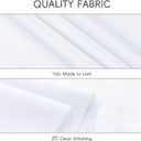 8 Pack White Round Tablecloth 60 Inch White Table Cloth for Round Tables, Reusable and Washable Polyester Tablecloth Stain Wrinkle Resistant Decorative Table Cover for Wedding Party Dining Banquet