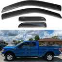 Side Window Visors rain Guards Vent Deflectors Compatible with Ford F-150 Super/Extended Cab 2004-2014, Vent Deflector Window Rain Guard Sun Shade Visors, Truck Accessories 4PCS 94738