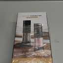 Electric Salt and Pepper Grinder Set - Rechargeable Automatic Salt and Pepper Shakers, Kitchen Appliances with External Adjustable Coarseness, Larger Hopper for Cooking, Home Gifts(2 Pack,Black/Black)