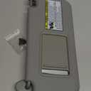 Dasbecan Front Left Driver Side Sun Visor with Vanity Light Compatible with Toyota RAV4 2006-2013 Replaces# 74320-42501-B2 74320-42500-B0 (Gray)