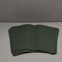 Round Table Placemats Set of 4, Wedge Shaped Faux Leather Table Mats, Heat Resistant Wipeable Washable Place Mats for Dining Table Dinner Kitchen Indoor Outdoor (Dark Green)