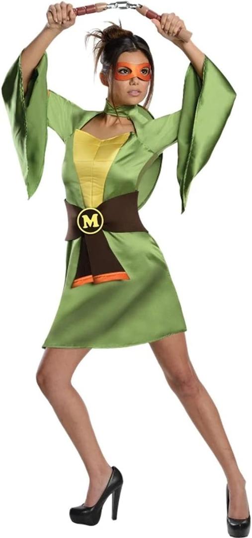 Rubies womens Teenage Mutant Ninja Turtles Michelangelo Costume (Medium, Green)