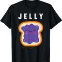 Peanut Butter and Jelly Best Friend Matching T-Shirt Small