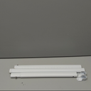 Oval Closet Rod for Hanging Clothes 18 to 40 Inch Adjustable Closet Rods 1 inch Diameter With End Supports White Poles Bar Closet Rod Expandable for Wardrobes