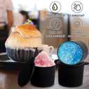 4PCS Ice Replacement for Kitchenaid, Reusable Silicone Ice with Lids Replacement Compatible with Ice Shaver Machine Accessories Easy to Clean