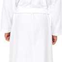 TowelSelections Mens Robe Cotton Terry Cloth Bathrobe Soft Towel Bath Robe for Men XS to 3X (White), Size M/L