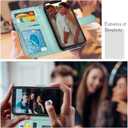 Wallet Case for iPhone 13 Mini, [RFID Blocking] Protective PU Leather Flip Cover with Card Slot Cash Pocket for iPhone 13 Mini(Green)