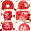 2 x Retisee 18 Pcs Ladybug Party Decorations Kit Red Black Polka Dot Lanterns