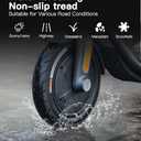 stio 10x2.125 Outer Tire Compatible with Ninebot by Segway Kickscooter F25/F30/F40/F65/D18W/D28U/D38U 10 Inch Non-Slip Scooter Tyre Replacement Original Accessories 1PC