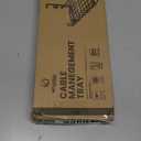 Under Desk Cable Management Tray, 16 No Drill Cord Organizer with Clamps for Wire Management, 4mm Sturdy Wire Desk Cable Organizer Tray, Cable Management Rack for Office